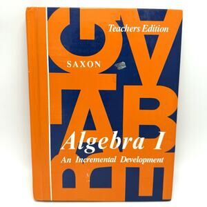 Saxon Algebra 1 Teachers Edition An Incremental Development Math Book Homeschool